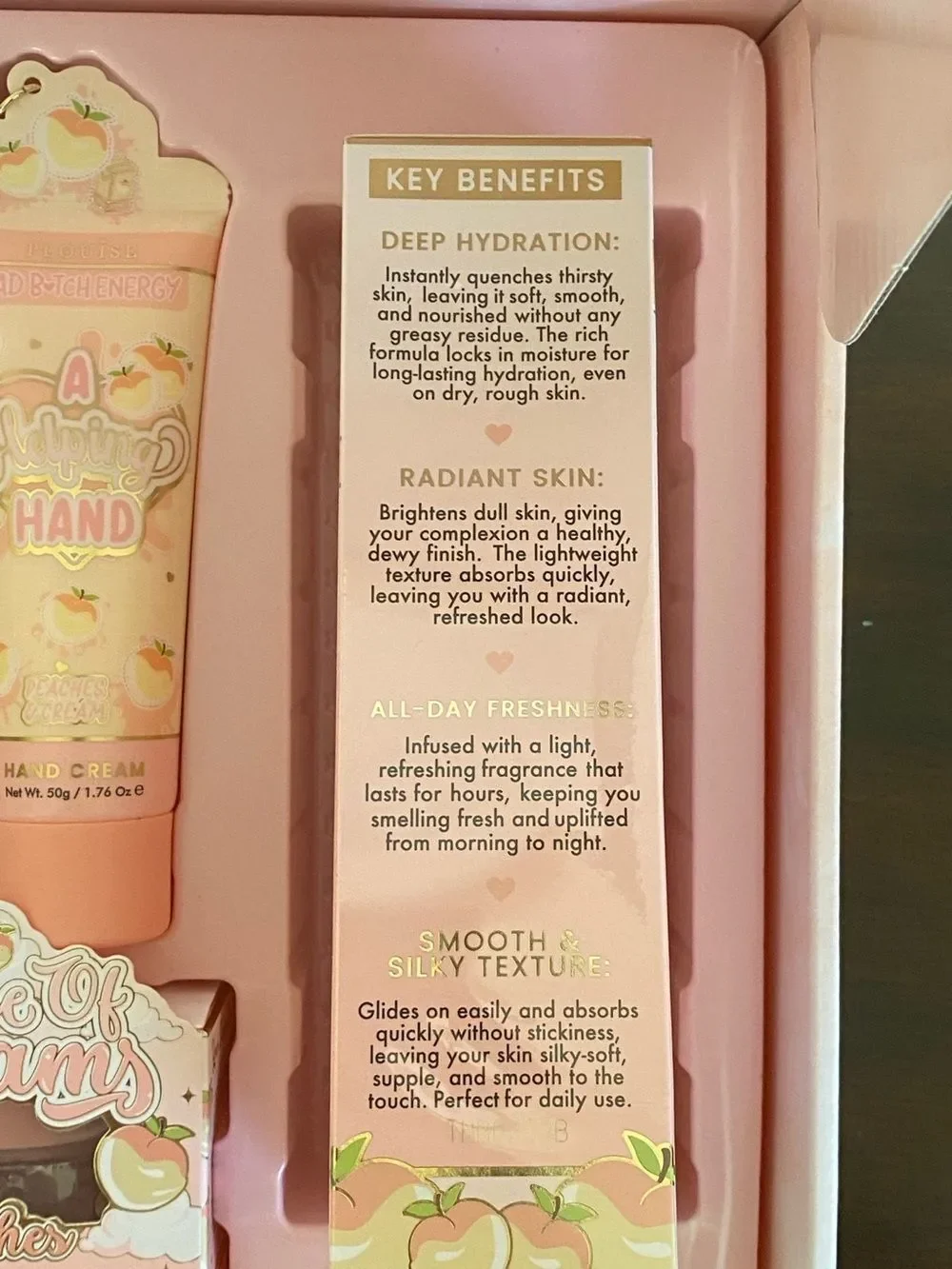 P Louise Peaches & Dreamy Full Size Product Beauty Box NIB